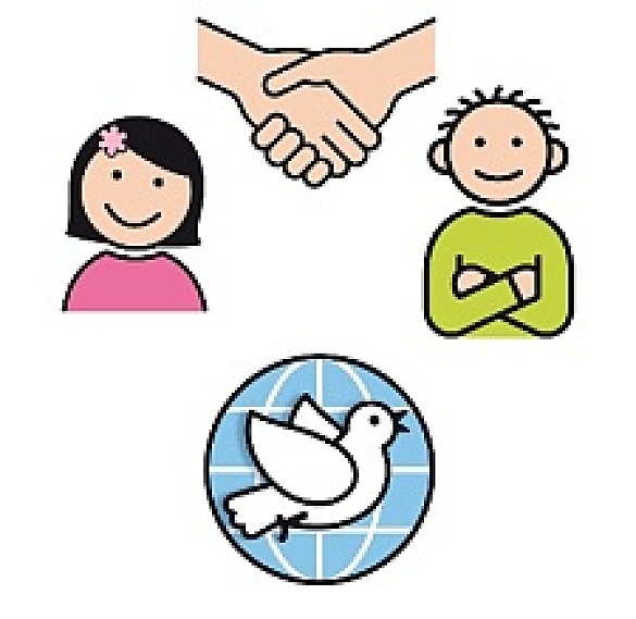 Weltkugel, Kinder, Taube